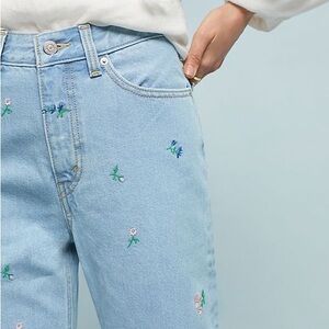 Levi’s floral embroidered Mom Jeans